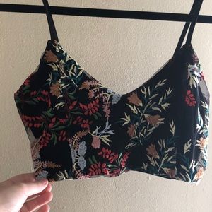 Urban Outfitters Embroidered Bra Top